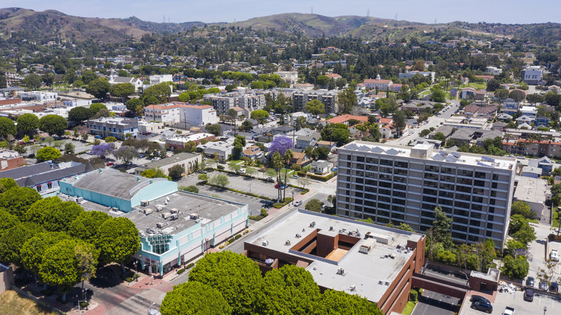 Panoramic Image of Whittier, CA